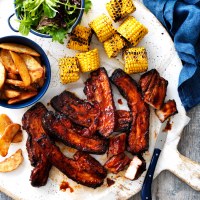 Air Fryer Smoky BBQ Pork Spare Ribs