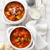 Hearty Veggie and Bacon Soup