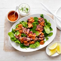 BBQ Lamb And Spinach Salad