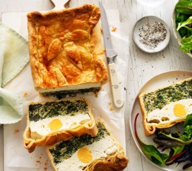 Spinach Ricotta and Egg Torte