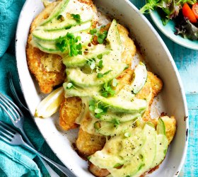 Easy Avocado Parmigiana