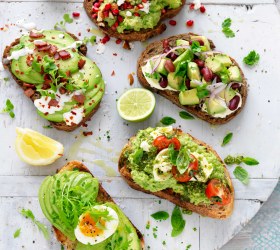 Avocado on toast: 5 ways