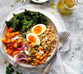 Barley Nourish Bowl with Soft-Boiled Egg