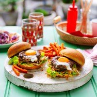 Egg-in-a-hole Burgers