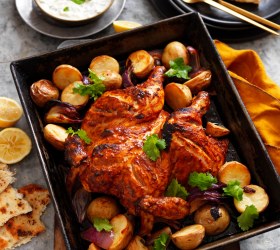 Tandoori Roast Chicken with Potatoes