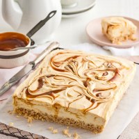 Caramilk Cheesecake Crackle Slice