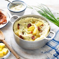 Cheese, Bacon and Chive Butter Mash