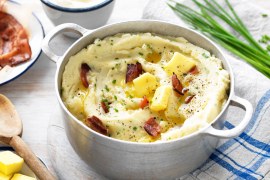 Cheese, Bacon and Chive Butter Mash