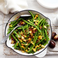 Chestnut and Bacon Green Beans