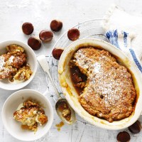 Chestnut and Golden Syrup Pudding