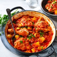 Chicken, Chorizo and Tomato Casserole