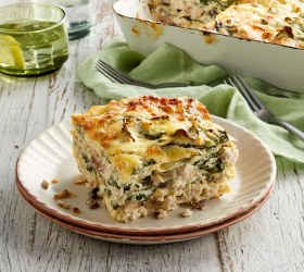 Chicken, Spinach and Mushroom Lasagne