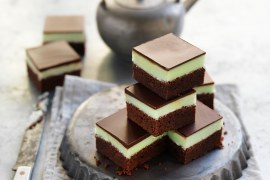 Choc-mint Brownie Slice