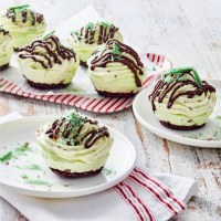 Choc-Mint Ice-Cream Cakes