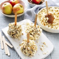 Salted Caramel Popcorn Apples