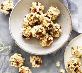 Fruit and Nut Popcorn Balls