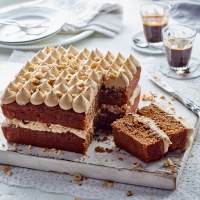 Coffee and Hazelnut Layer Cake