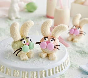 White Crackle Bunny Heads