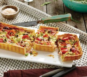 Ham and Cherry Tomato Tart