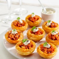 One Bite Chorizo Tarts