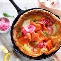 Smoked Salmon and Dill Dutch Baby