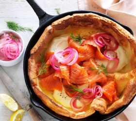 Smoked Salmon and Dill Dutch Baby