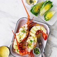 Easy As Australian Lobster with Lemon and Tarragon Butter