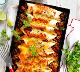 Quick Beef Enchiladas