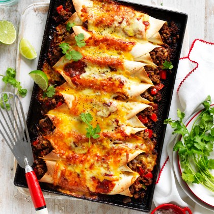 Quick Beef Enchiladas