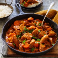 Indian Curried Sausages