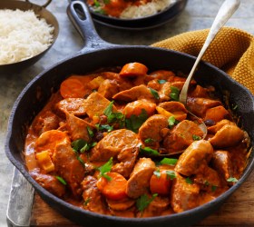 Indian Curried Sausages