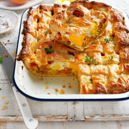 Egg, Bacon and Veggie Pie