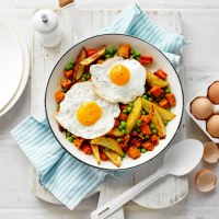 Aussie Bubble and Squeak with Fried Egg Topper