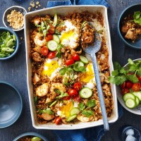 Nasi Goreng Tray Bake