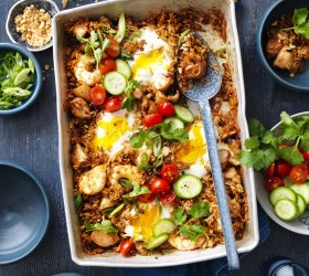 Nasi Goreng Tray Bake