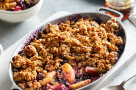 Apple and Blueberry Anzac Crumble