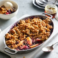 Apple and Blueberry Anzac Crumble