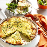 Pea, Leek and Bacon Frittata