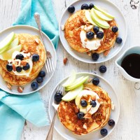 Gluten Free Apple and Almond Pancakes