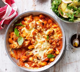 Gnocchi with Quick Romesco Sauce