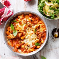 Gnocchi with Quick Romesco Sauce