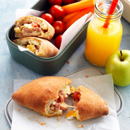 Ham, Egg and Tomato Calzone