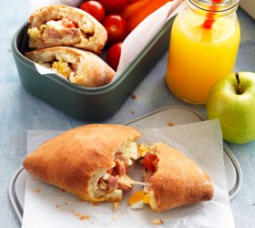 Ham, Egg and Tomato Calzone