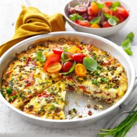 Healthy Lentil and Feta Frittata