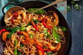 Honey and Soy Prawn Noodle Stir-Fry