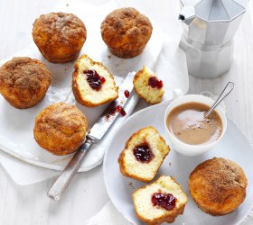 Jam Doughnut Muffins