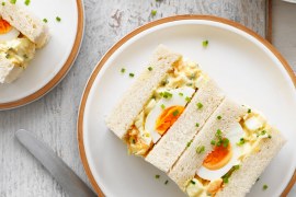 Japanese Wasabi Egg Salad Sandwiches