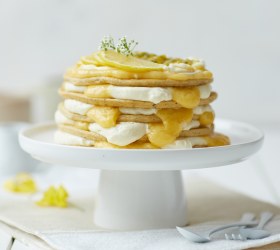 Lemon Curd Pancake Cake