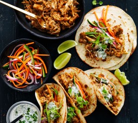 Malaysian Rendang Jackfruit Tacos