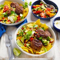 Mexican Turkey Rissoles with Fresh Salsa